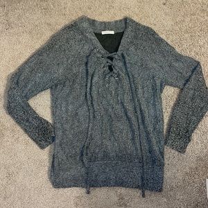 medium gray sweater